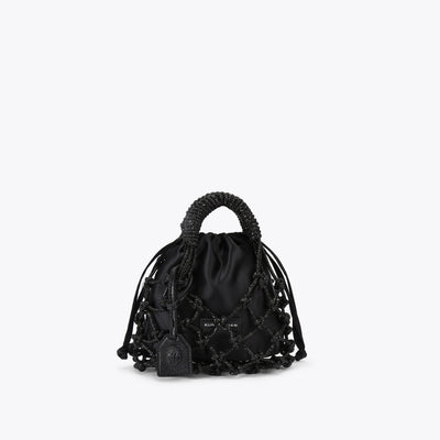 SMALL DRENCH MACRAME CRYSTAL BAG