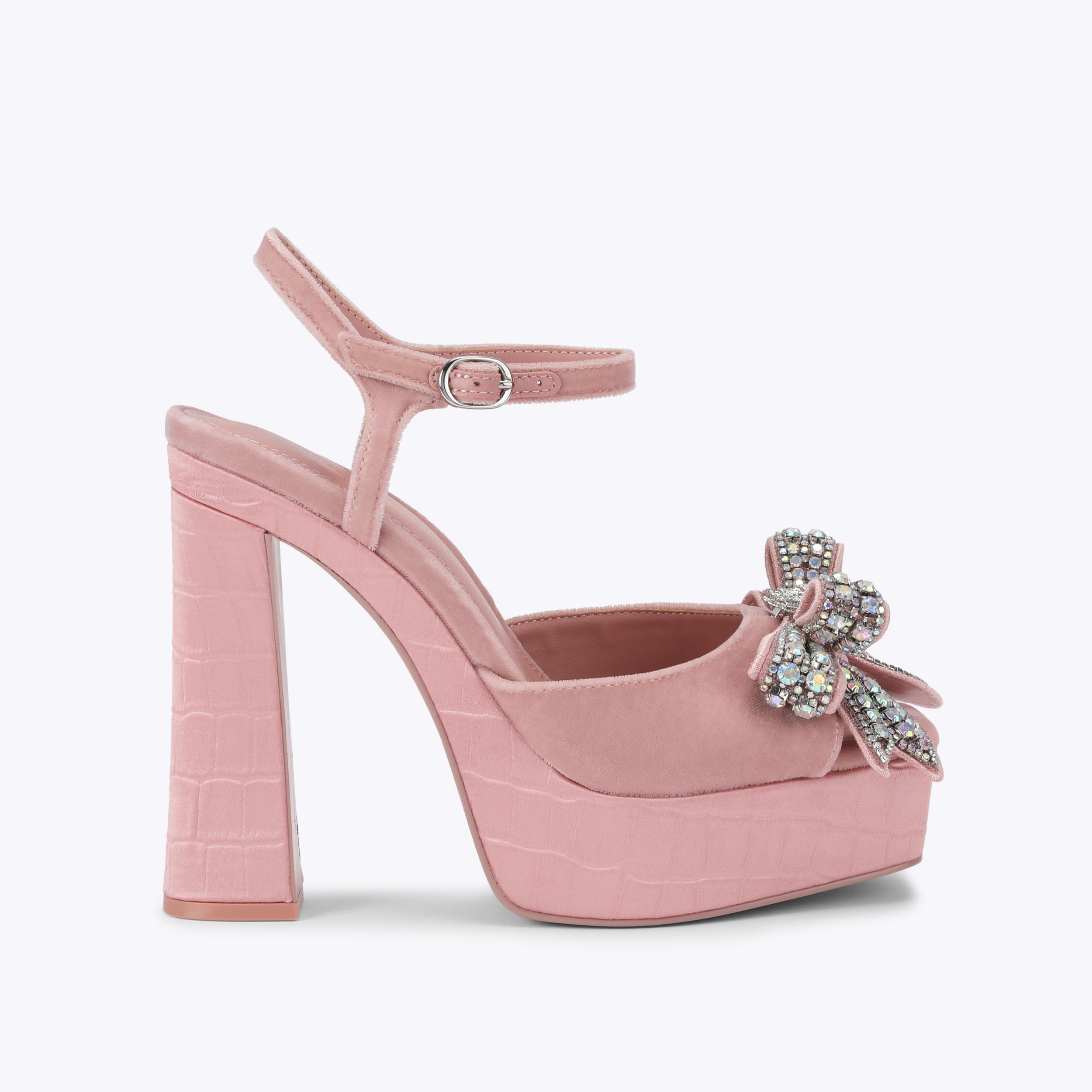 BOW PLATFORM PEEP SANDAL