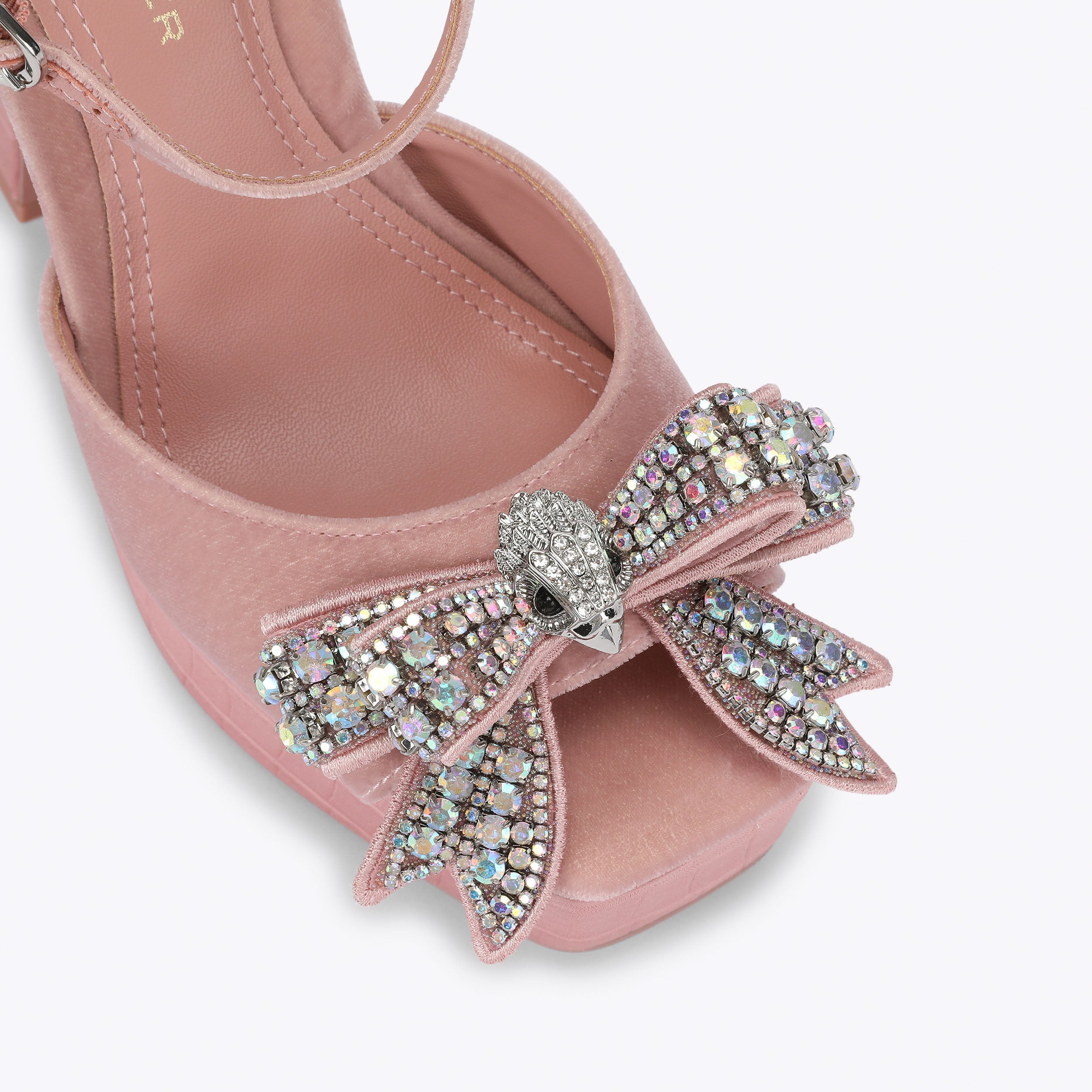 BOW PLATFORM PEEP SANDAL